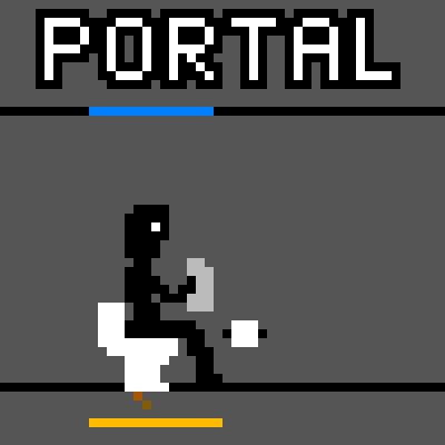Funny Sign 100x100 on Piq   Pixel Art    Portals Everywhere   100x100 Pixel  By Sodio