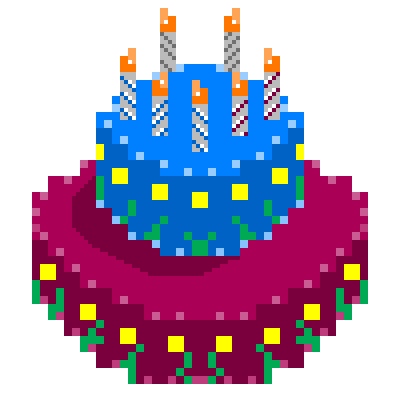 happy birthday to a little pixel