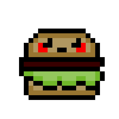 pixel art burger