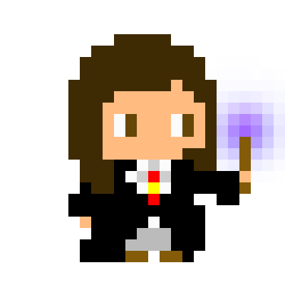 pixel art hermione