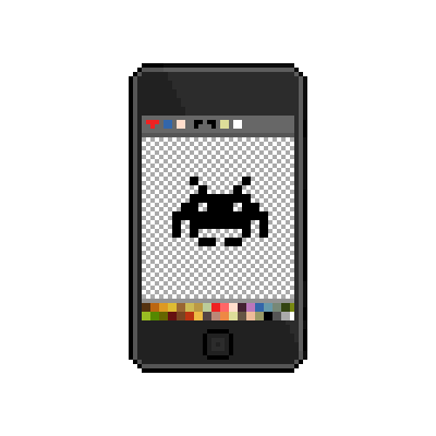 pixel art iphone