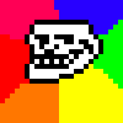 pixel art troll