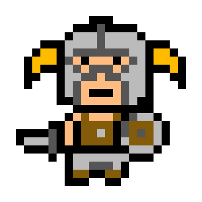 pixel art viking
