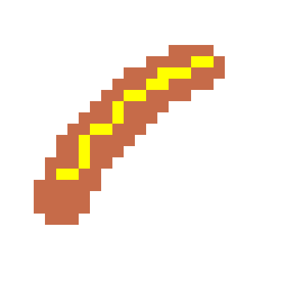 pixel art hot dog
