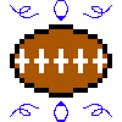 pixel art football