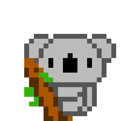 pixel art koala