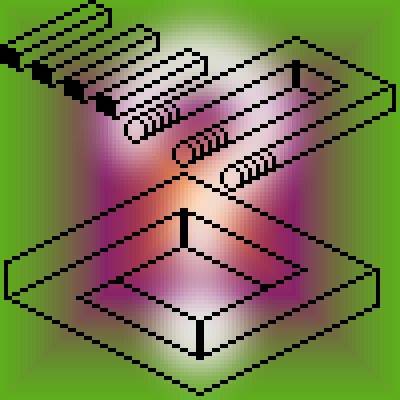pixel art illusion