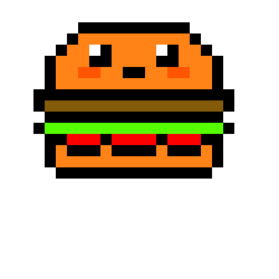 pixel art burger