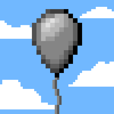 pixel art ballon