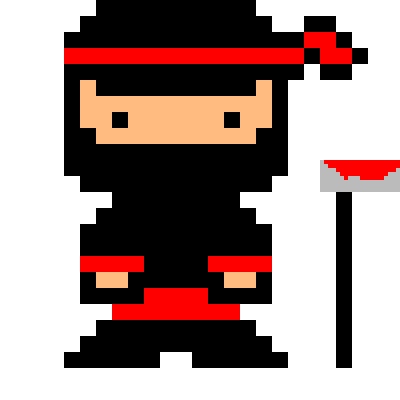 pixel art ninja