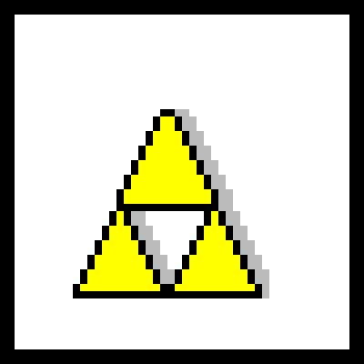pixel art triforce